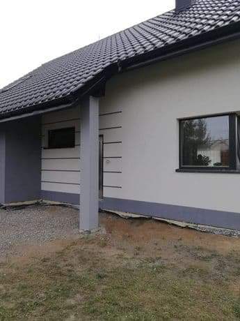 Wykonana elewacja budynku mieszkalnego